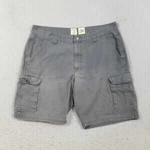 Red Head Cargo Shorts Mens 38 Gray 100% Cotton Ripstop Pockets Outdoor